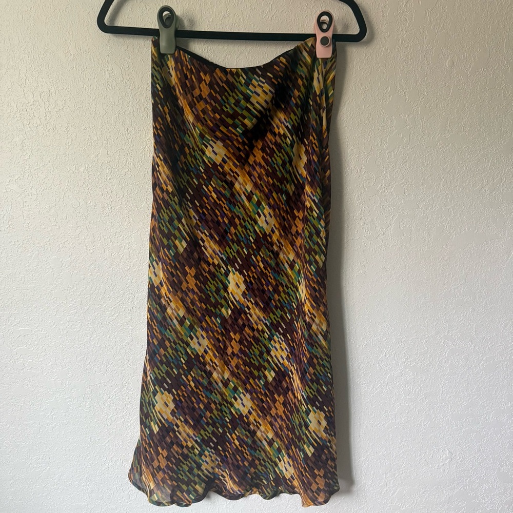 Multicolor Patterned Skirt- Earth Tones - Y2K